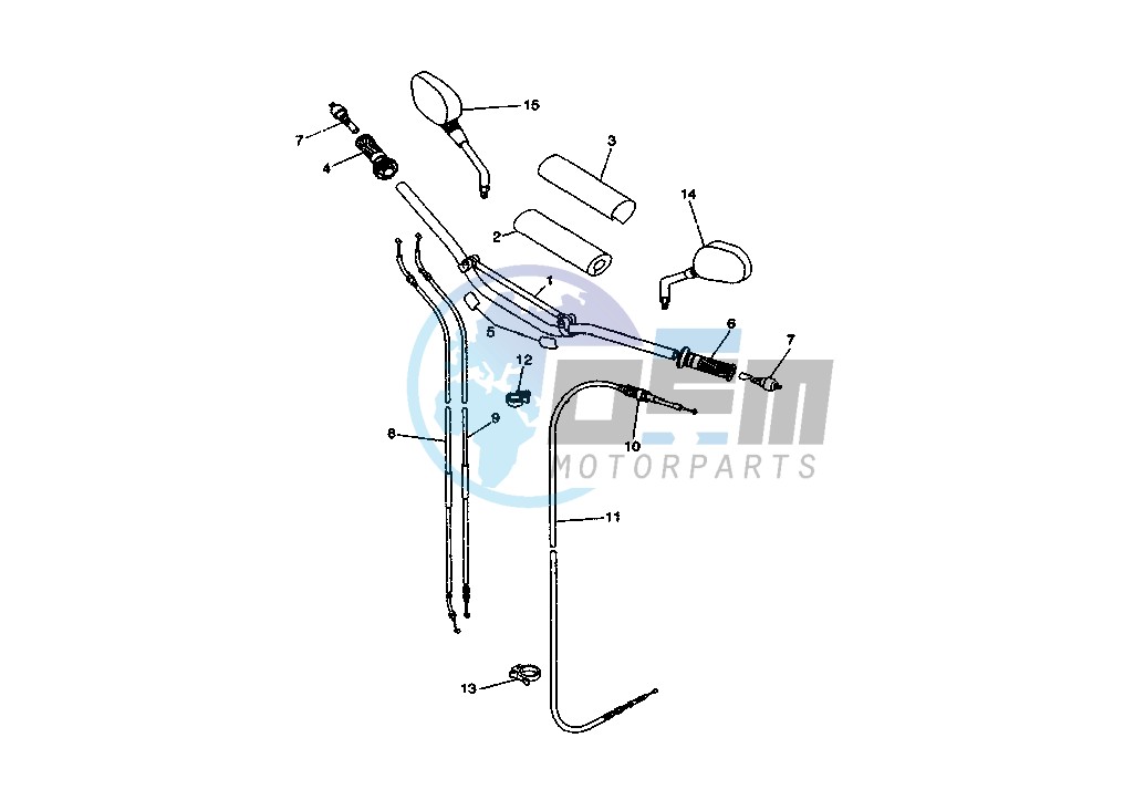 STEERING HANDLE - CABLE