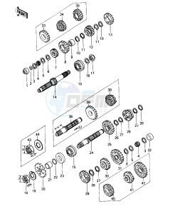 KZ 650 C [CUSTOM] (C1-C3) [CUSTOM] drawing TRANSMISSION