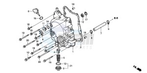 SH125 drawing RIGHT CRANKCASE COVER