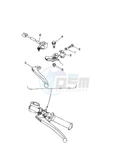 TZ 250 drawing HANDLE SWITCH -LEVER