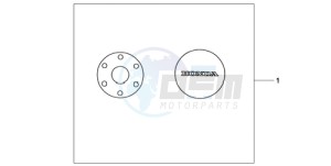 CB600FA39 Spain - (SP / ABS ST) drawing CRANKCASE COVER SET QUASSAR SILVER METALLIC