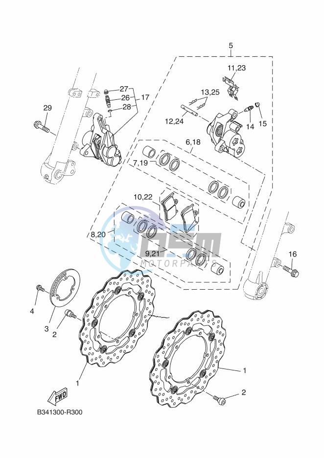 FRONT BRAKE CALIPER