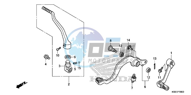 PEDAL/KICK STARTER ARM