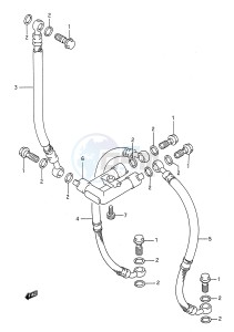 GSX-R750 (E28) drawing FRONT BRAKE HOSE