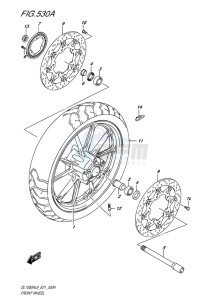 DL1000 ABS V-STROM EU drawing FRONT WHEEL