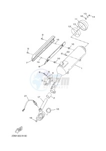 YP125R X-MAX125 X-MAX (2DM5 2DM5) drawing EXHAUST