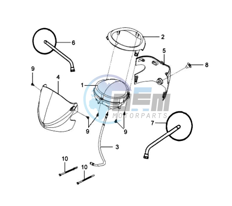 DASHBOARD / MIRRORS / SPEEDOMETER COVER