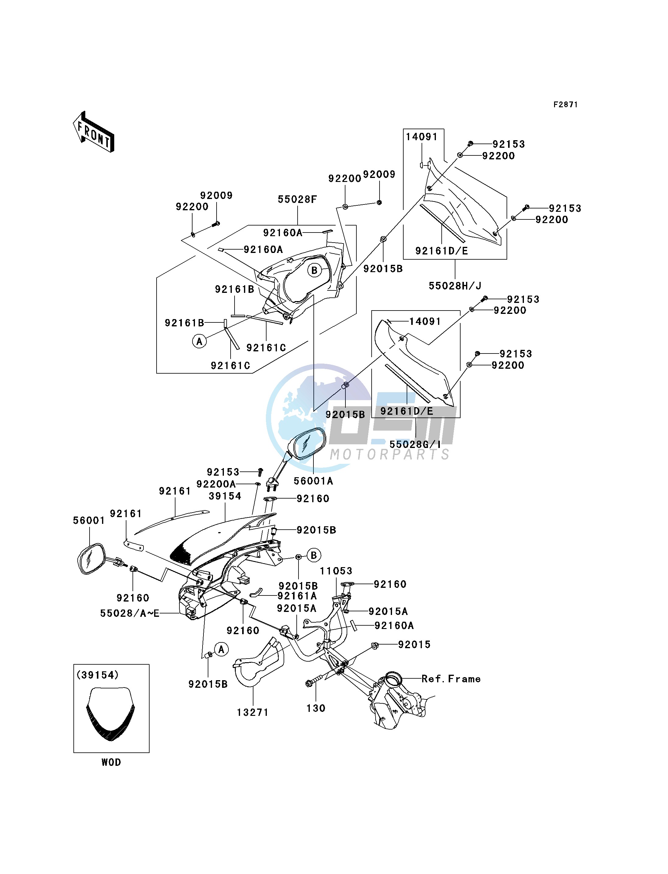 COWLING-- UPPER- -