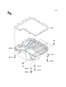 Z750R ZR750NCF UF (UK FA) XX (EU ME A(FRICA) drawing Oil Pan