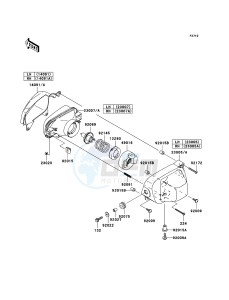 KFX700 KSV700B6F EU drawing Headlight(s)