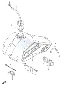 DS80 (E3-E28) drawing FUEL TANK (MODEL Y)