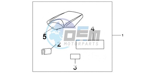 REAR SEAT COWL CANDY TAHITIAN BLUE