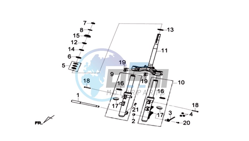 STEERING  STEM - R-L CUSHION