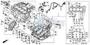 CB1000RF CB1000R 2ED drawing CRANKCASE