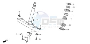 VF750C drawing STEERING STEM