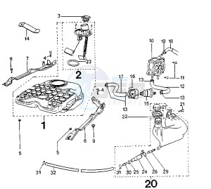 SV GEO - 50 cc drawing FUEL TANK