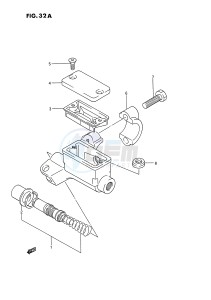 RM80 (E3) drawing FRONT MASTER CYLINDER (MODEL K L M N P R S)