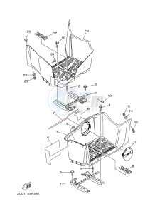 YFM700FWAD YFM70GPSJ GRIZZLY 700 EPS (B1AM) drawing STAND & FOOTREST