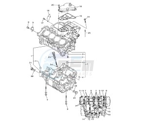 XJ6-NA ABS 600 drawing CRANKCASE