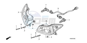 TRX420FEA Europe Direct - (ED / 2ED 4WD) drawing HEADLIGHT