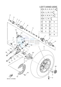 YFM700FWAD GRIZZLY 700 (2UDS) drawing REAR WHEEL