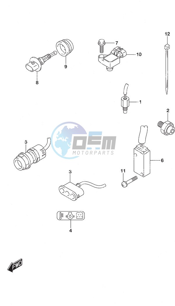 Sensor/Switch Tiller Handle w/Power Tilt