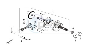 MAXSYM 600I ABS drawing CRANKSHAFT / PISTON / PISTON RING