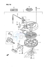 DT 9.9c drawing Starter