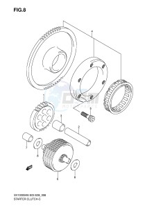 SV1000 (E3-E28) drawing STARTER CLUTCH