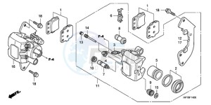 TRX420FPA9 Australia - (U) drawing FRONT BRAKE CALIPER