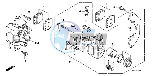 FRONT BRAKE CALIPER