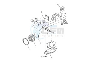 YFM FW KODIAK 400 drawing REAR ARM