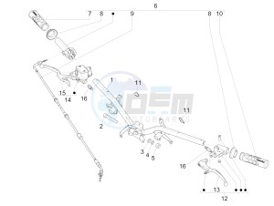 Liberty 50 iGet 4T 3V 25kmh (EMEA) drawing Handlebars - Master cil.