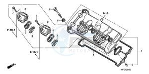 CB600FA39 Australia - (U) drawing CYLINDER HEAD COVER