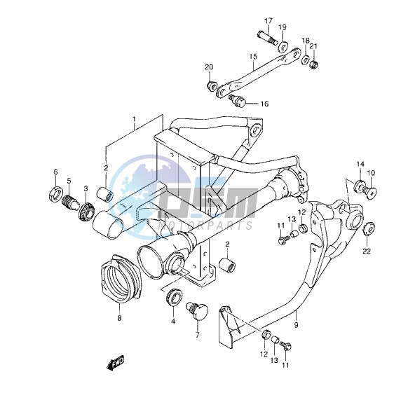 REAR SWINGING ARM