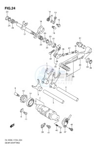 DL1000 (E24) V-Strom drawing GEAR SHIFTING