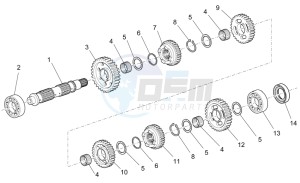 Griso S.E. 1200 8V USA-CND drawing Driven shaft