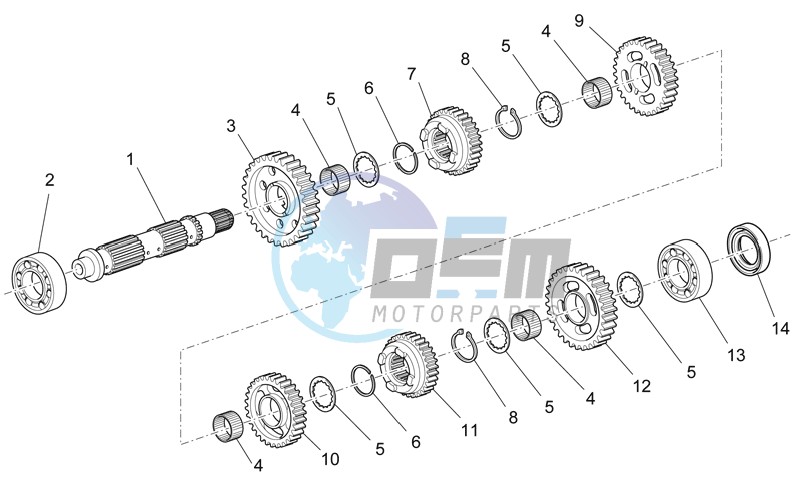 Driven shaft