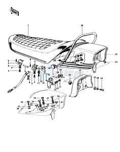 KH 250 A S(A5-S) drawing SEAT_SEAT COVER -- S1-A- -