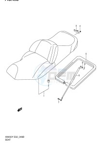 AN400 (E2) Burgman drawing SEAT (AN400RK2)