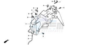 NSR75 drawing REAR FENDER