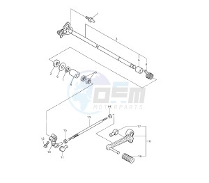 YZF SP 750 drawing SHIFT SHAFT