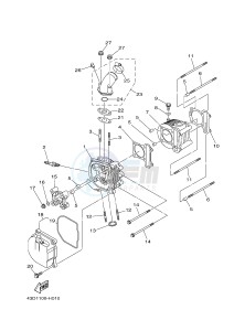 YFM90R (43DD 43DE 43DF 43DD) drawing CYLINDER