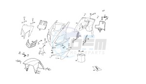 GP1 OPEN - 50 CC VTHPR1B1A EU2 drawing FRONT SHIELD