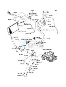 Z1000 ZR1000DCF FR GB XX (EU ME A(FRICA) drawing Water Pipe