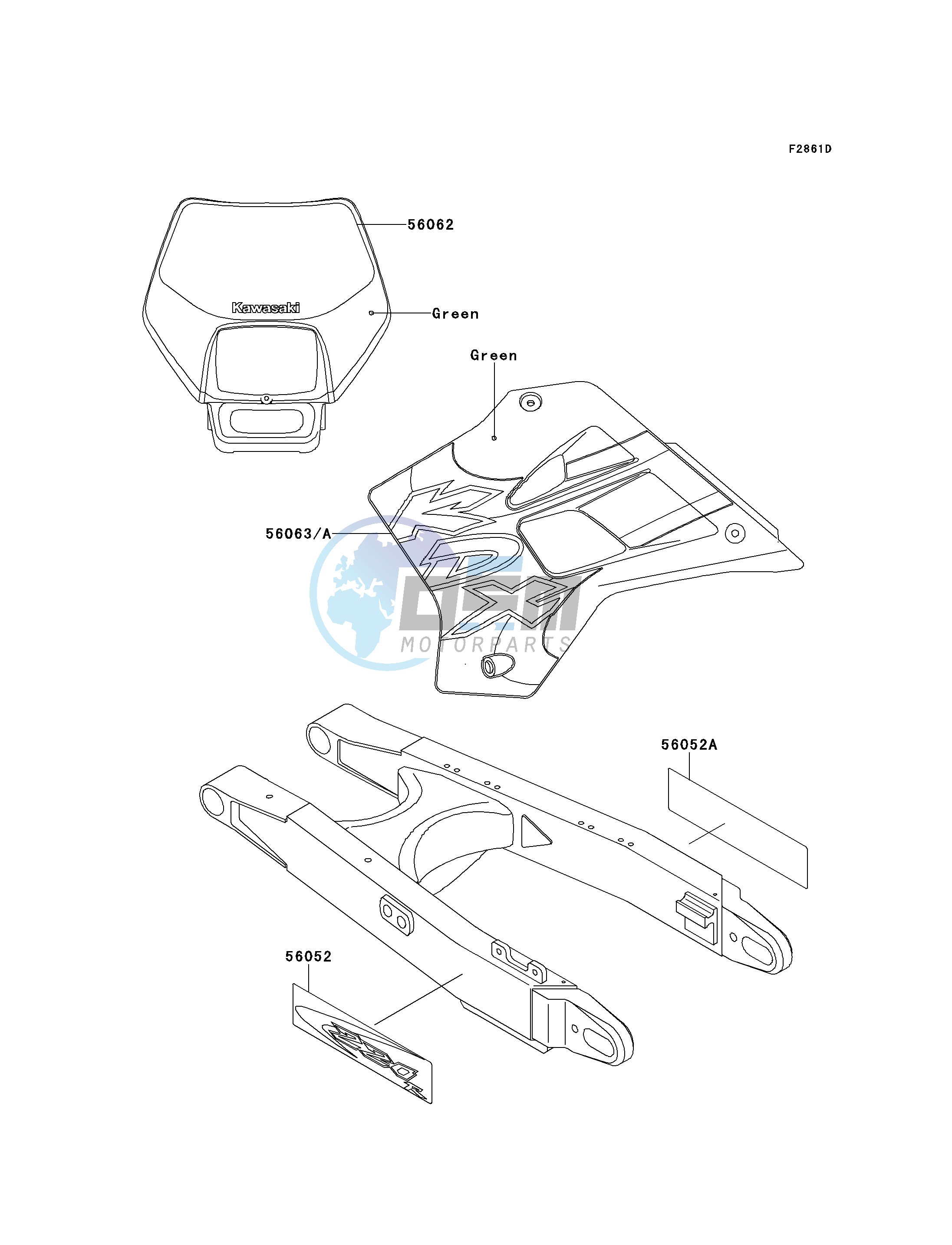 DECALS-- KDX220-A8- -