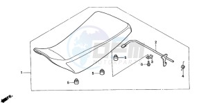 TRX350FE FOURTRAX 350 4X4ES drawing SEAT