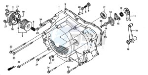 TRX450S drawing FRONT CRANKCASE COVER (S)