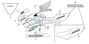 CBR600FS drawing STRIPE (CBR600F42-4)