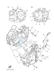 YXM700E YXM700PHE VIKING EPS HUNTER (1XPB) drawing CRANKCASE